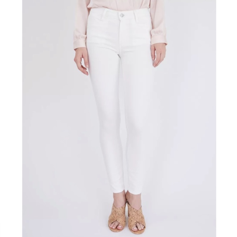 Paige Hoxton ankle jeans with Joxxi pockets in light Ecru